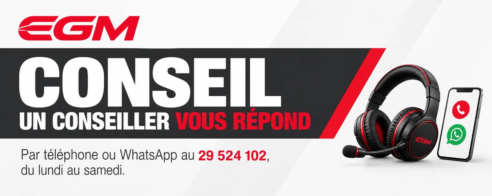 Un conseiller vous répond par téléphone ou WhatsApp au 29 524 102.