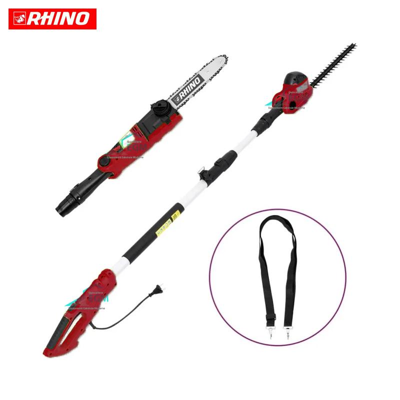 TAILLE HAIE ET TRONÇONNEUSE A CHAINE 2 EN 1 TELESCOPIQUE RHINO
