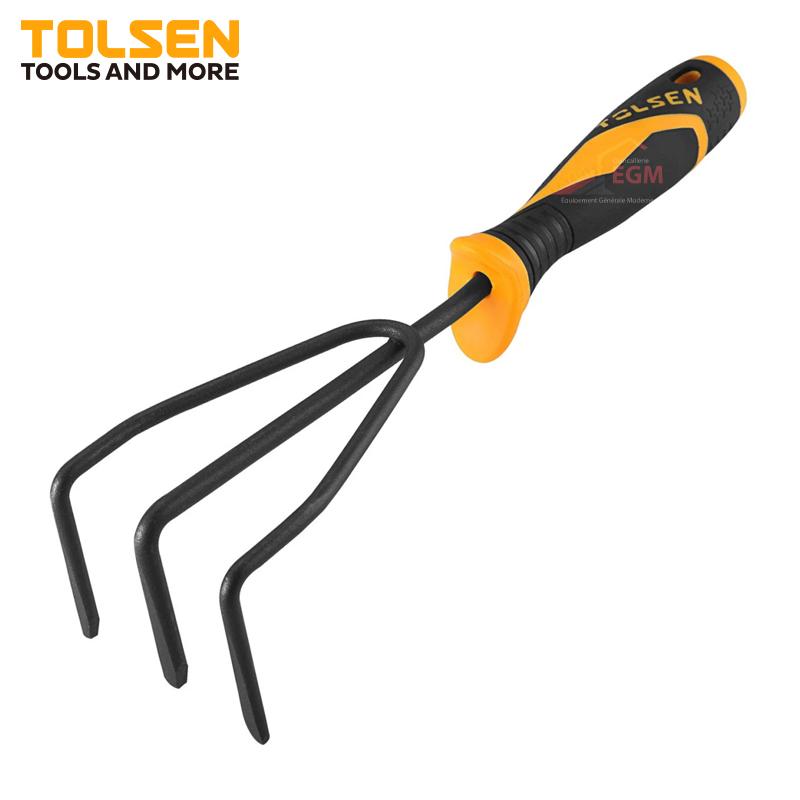 MINI RATEAU DE JARDINAGE 3 DENTS TOLSEN