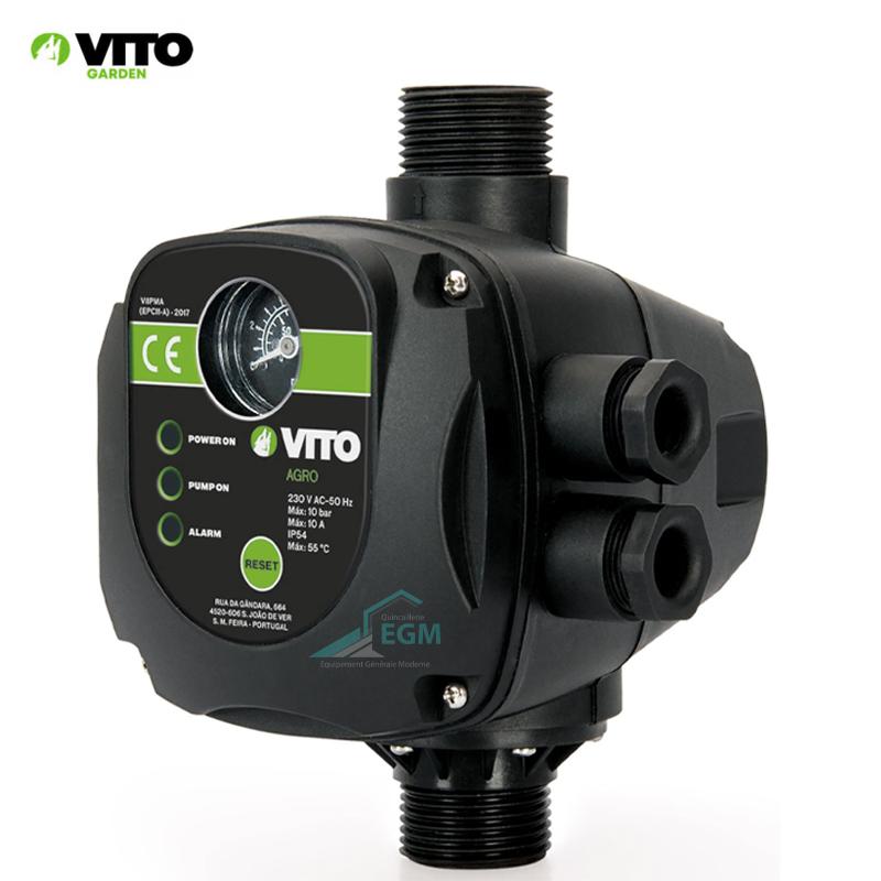 AUTOMATIQUE PRESSE CONTROL 1100W 10BAR 220V IP65 VITO