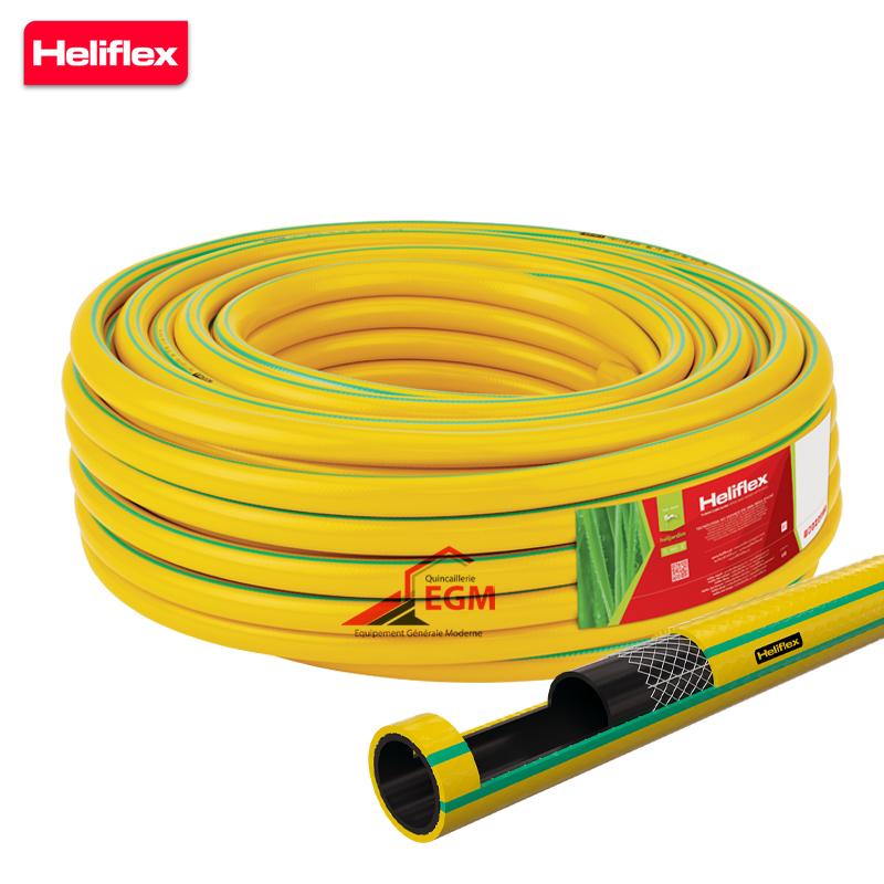 TUYAU ARROSAGE-15.0MM JAUNE & VERT 50 METRE HELIFLEX
