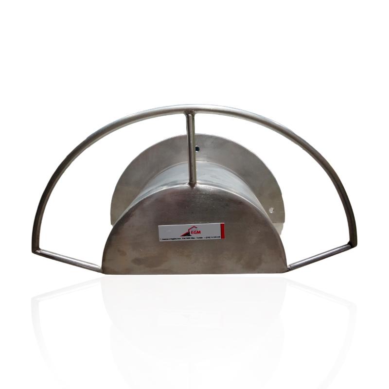 SUPPORT TUYAU MURAL EN INOX