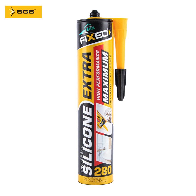 TUBE SILICONE PLUS 280ML F-280 BLANC FIXED SGS