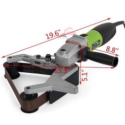 PONCEUSE A BANDE 3 GALET POUR TUBE ACIER INOXYDABLE 800W - Image 2