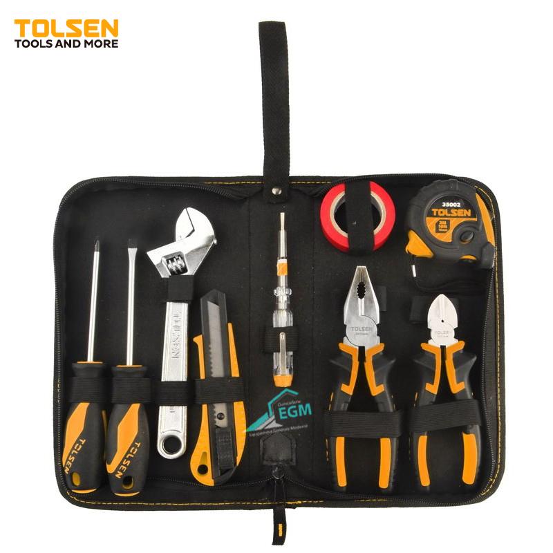 SACOUCHE DE 9 OUTILS A MAIN POUR REPARATION TOLSEN