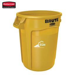 POUBELLE BRUTE JAUNE 121.1L RUBBERMAID SANS COUVERCLE - Image 1
