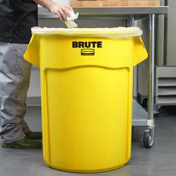 POUBELLE BRUTE JAUNE 167.0L RUBBERMAID SANS COUVERCLE - Image 2