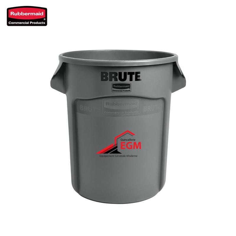 POUBELLE BRUTE GRIS 75.7L RUBBERMAID SANS COUVERCLE