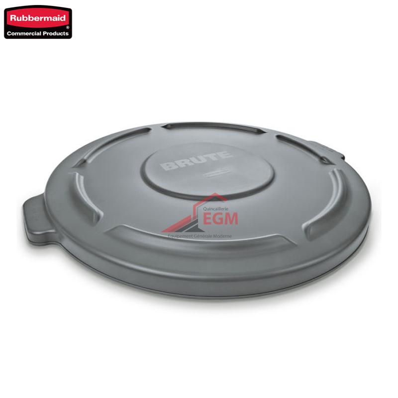COUVERCLE POUR POUBELLE BRUTE GRIS 75.7L RUBBERMAID