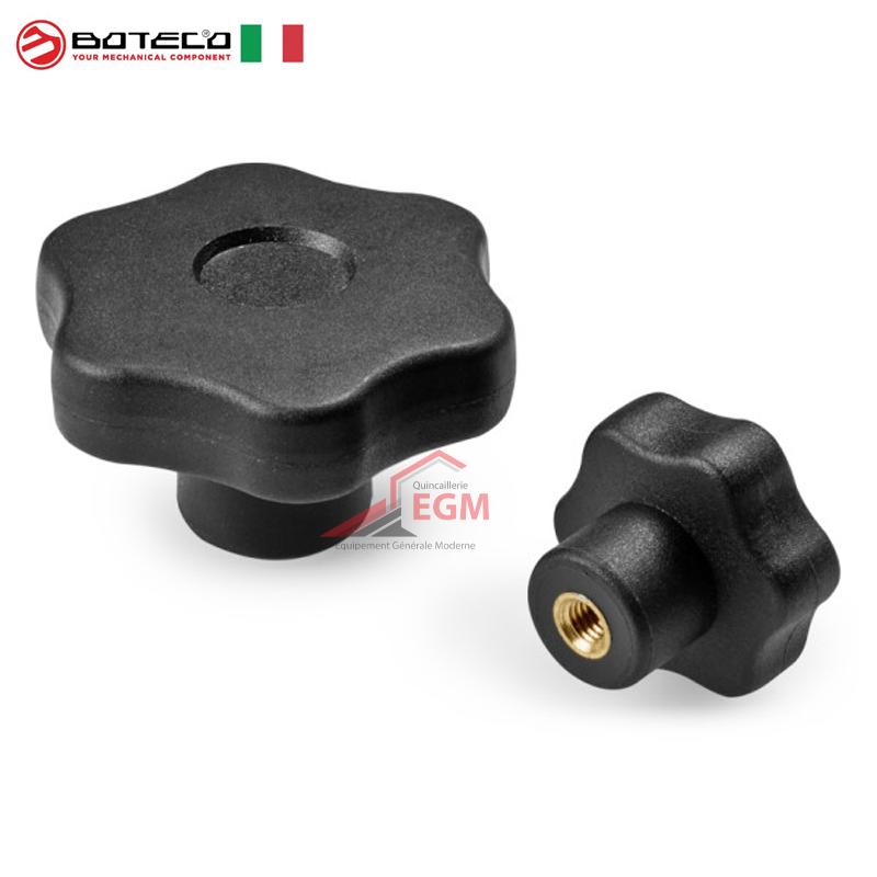 BOUTON DE SERRAGE 6 LOBES TARRAUDE FEMEL BOTECO