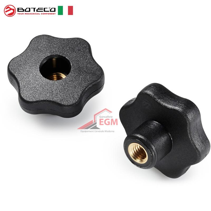 BOUTON DE SERRAGE 6 LOBES FEMELLE TROUEE BOTECO