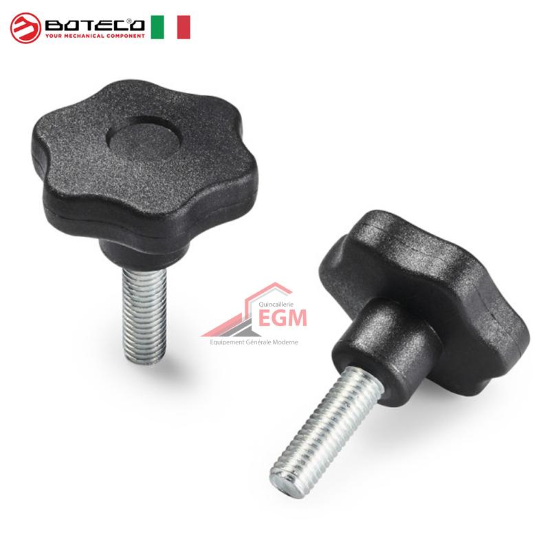 BOUTON DE SERRAGE 6 LOBES MALE BOTECO