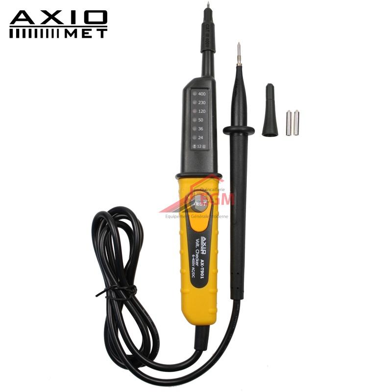 TESTEUR ELECTRIQUE LED 6/12/24/50/120/230/400V IP64 AXIOMET