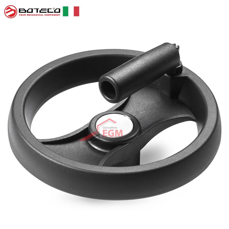 VOLANT DE MANŒUVRE À DEUX RAYONS AVEC MANCHE ROTATIF ET PLIABLE