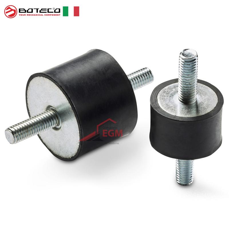 PLOT ANTIVIBRATION CYLINDRIQUE A 2 TIGE FILETE BOTECO