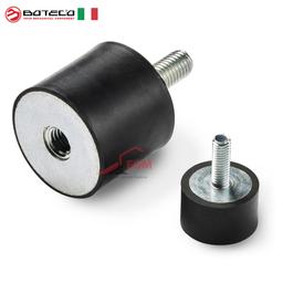 PLOT ANTIVIBRATION CYLINDRIQUE A TIGE ET TROU FILETE BOTECO - Image 1