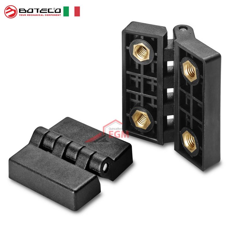 CHARNIERE PLASTIQUE PLATE NOIR BOTECO