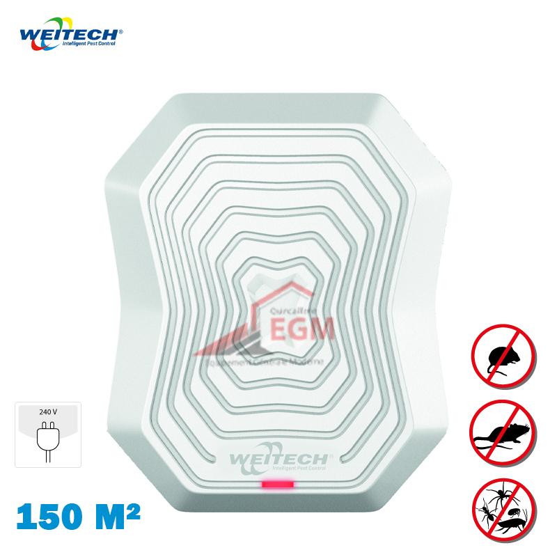 REPULSIF ET ANTI NUISEUR A ULTRA SONS SOLID-BRONE SOUOND & VIBRATON 150M2 WEITECH