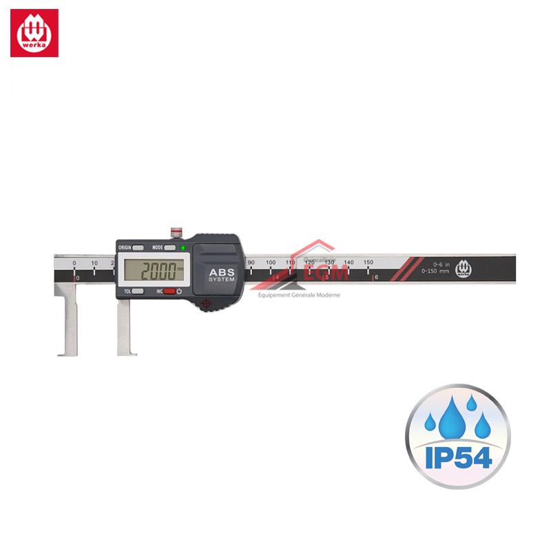 PIED A COULISSE NUMERIQUE POUR GORGE INTERIEURE 150MM IP54 WERKA