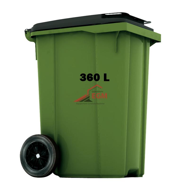 POUBELLE DE 360 L 2 ROUE