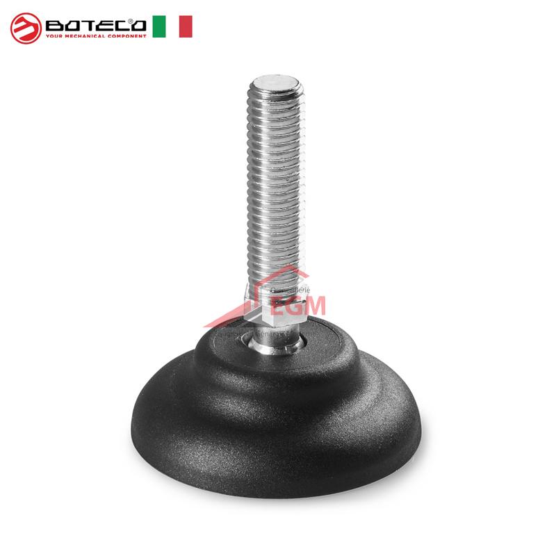 PIED D'APPUI AVEC TIGE ARTICULÉE EN ACIER ZINGUE BOTECO