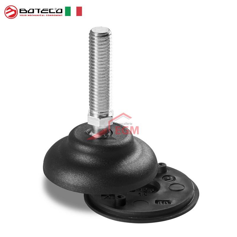 PIED D'APPUI A ROTULE A BASE ANTIDERAPANT BOTECO