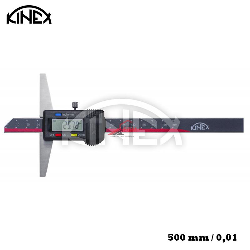 JAUGE DE PROFONDEUR DIGITAL 0-500MM 0.01 KINEX