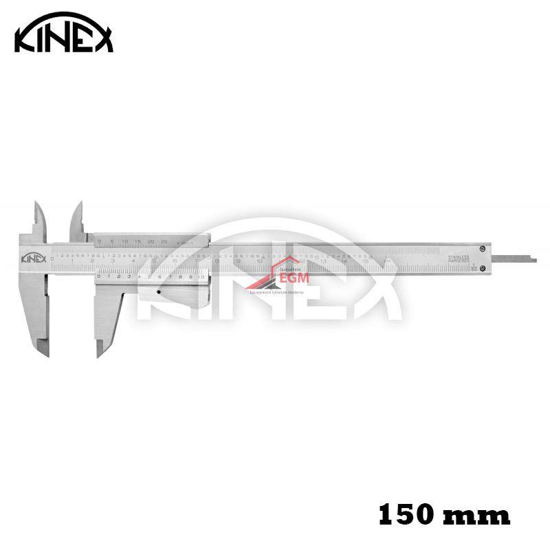 PIED A COULISE 150 MM, 0,02 MM INOX MONOBLOC KINEX