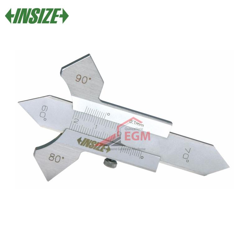 JAUGE DE SOUDURE 0.8-0.20MMX0.1MM 60°/70°/80°/90° 4830 INSIZE