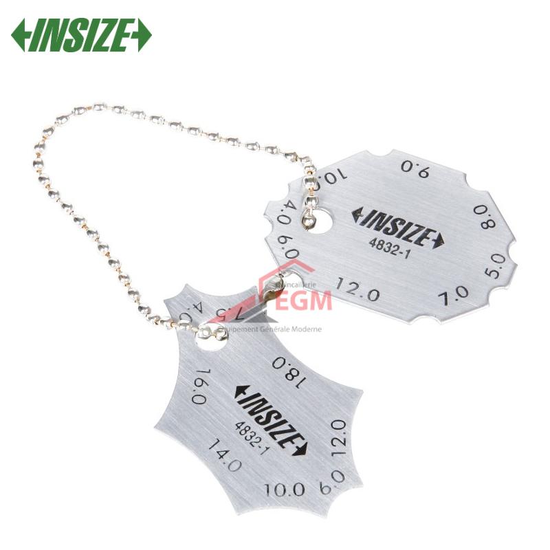 JAUGE DE SOUDURE D'ANGLE 4832-1 INSIZE