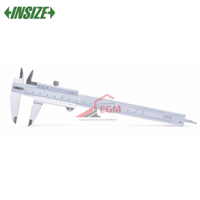 PIED A COULISSE 150MM 0.02MM MONO BLOC INSIZE