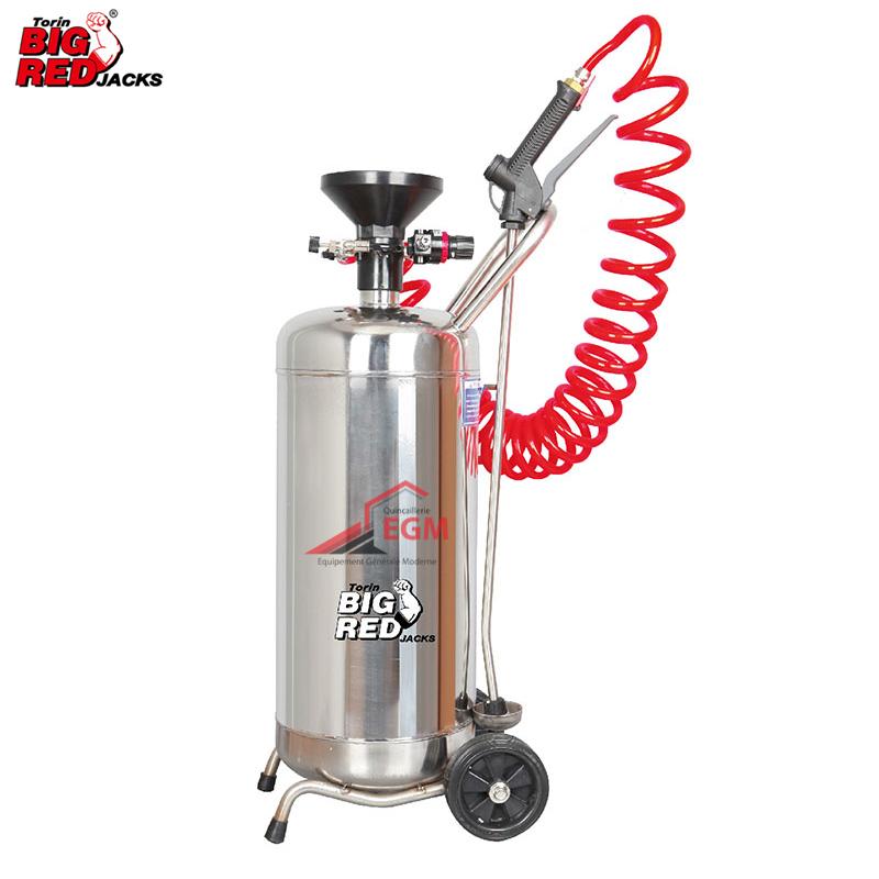 POMPE A MOUSSE SHAMPOUINEUSE 25L EN INOX AVEC ACC BIG RED