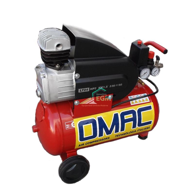 COMPRESSEUR AIR COMBINE 25L LTD HP2 220V TETE FONTE OMAC
