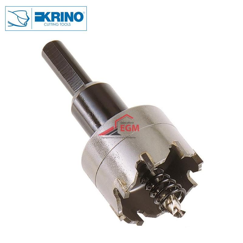 SCIE TREPANS COMPLET CARBURE INOX KRINO