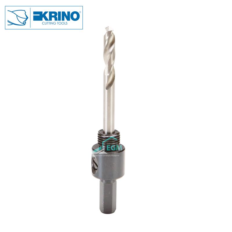 ARBRE POUR SCIE TREPANS BIMETAL HSS, HEX 8.5 , ø 14 – 30 KRINO