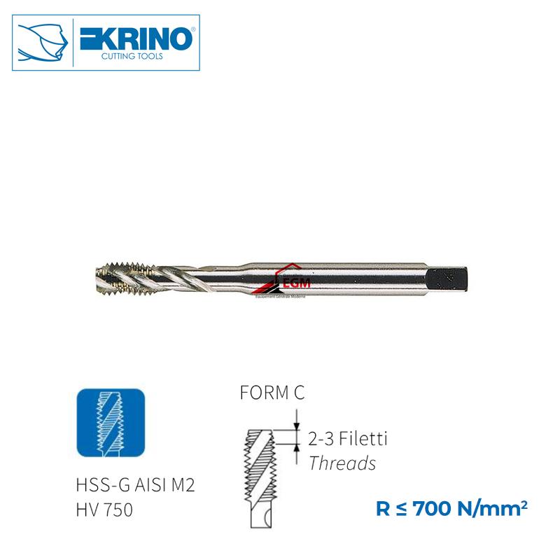 TARAUD MACHINE HELICOIDAL DIN371/C-35° HSS-G KRINO