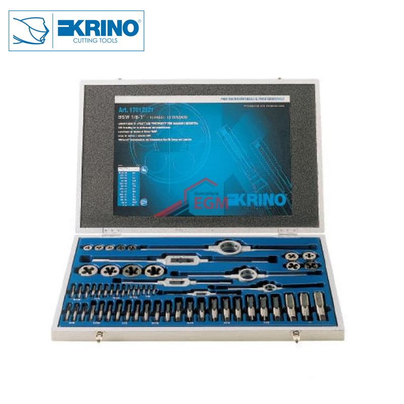 COFFRET TARAUD ET FILIERE BSF 1/4-1'' KRINO