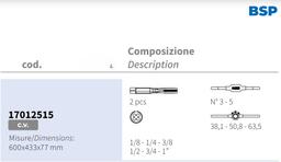 COFFRET TARAUD ET FILIÈRE BSP GAZ 1/8-1" KRINO - Image 2