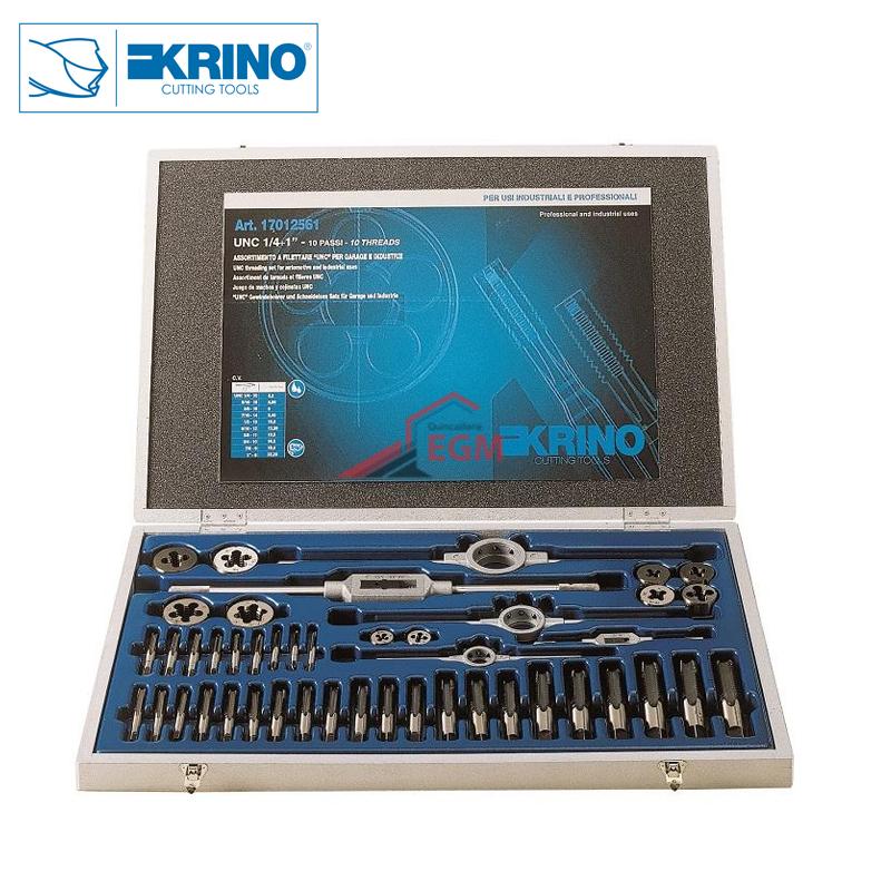 COFFRET TARAUD ET FILIERE UNC 1/4-1'' KRINO