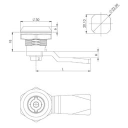 SERRURE BOITE A LETTRE CLE RONDE OSKAR - Image 2