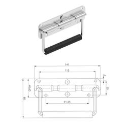 POIGNEE DE CAISSE A RESSORT SIMPLE ART 550 OSKAR - Image 2