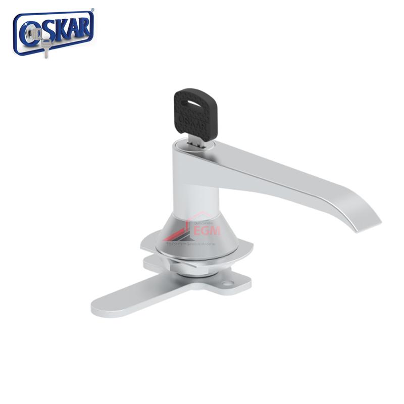 POIGNEE A CLE POUR ARMOIR METALIQUE OSKAR