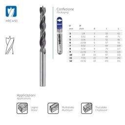 MECHE A BOIS CYLINDRIQUE DIN 7487 KRINO - Image 2
