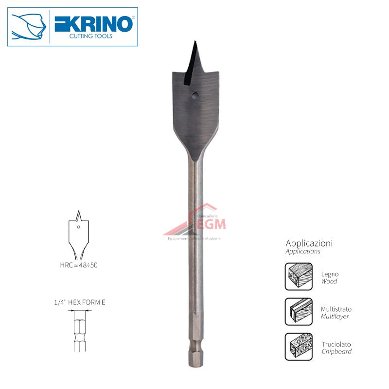 MECHE A BOIS PLATE HEX 1/4 KRINO