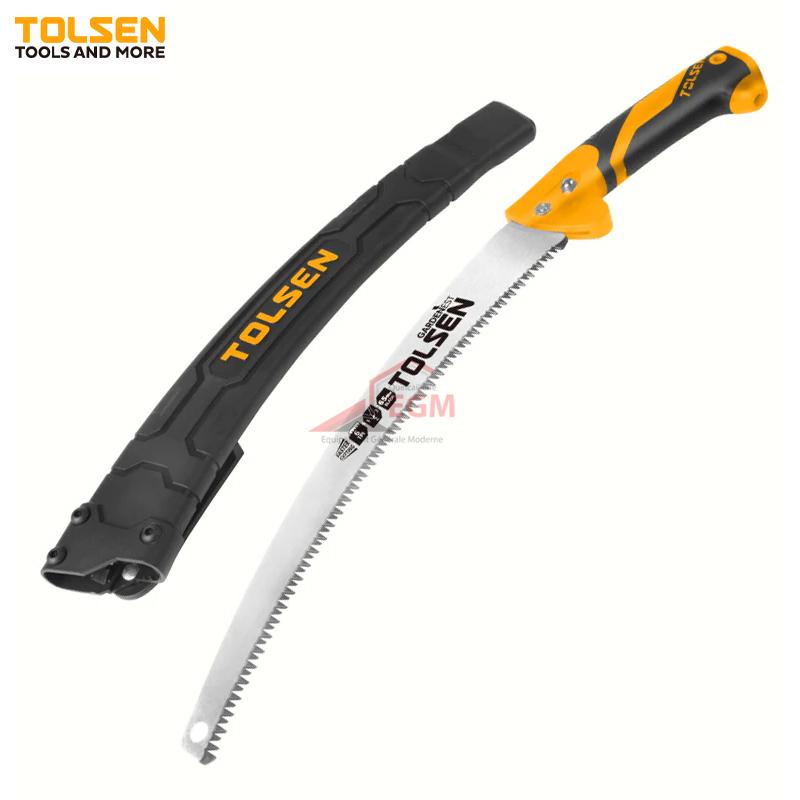 SCIE A COUTEAU POIGNE EN PLASTIQUE 350MM AVEC POCHETTE TOLSEN