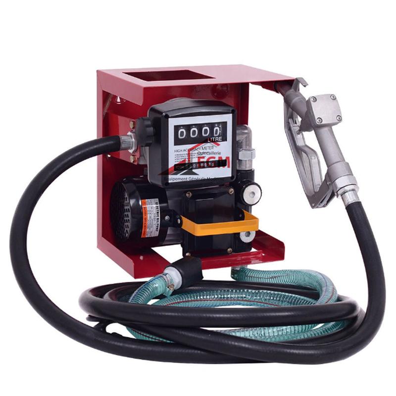 ELECTRO POMPE POUR TRANSFERT CARBURANT 220V AVEC FLEXIBLE ET PISTOLET