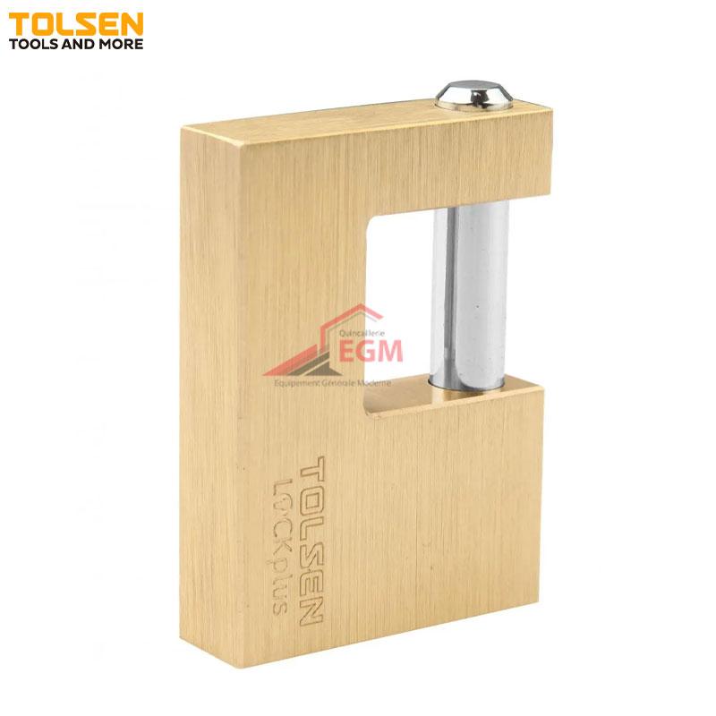 CADNAS RECTANGULAIRE LAITON TOP SECURITY A PISTON 70 MM TOLSEN
