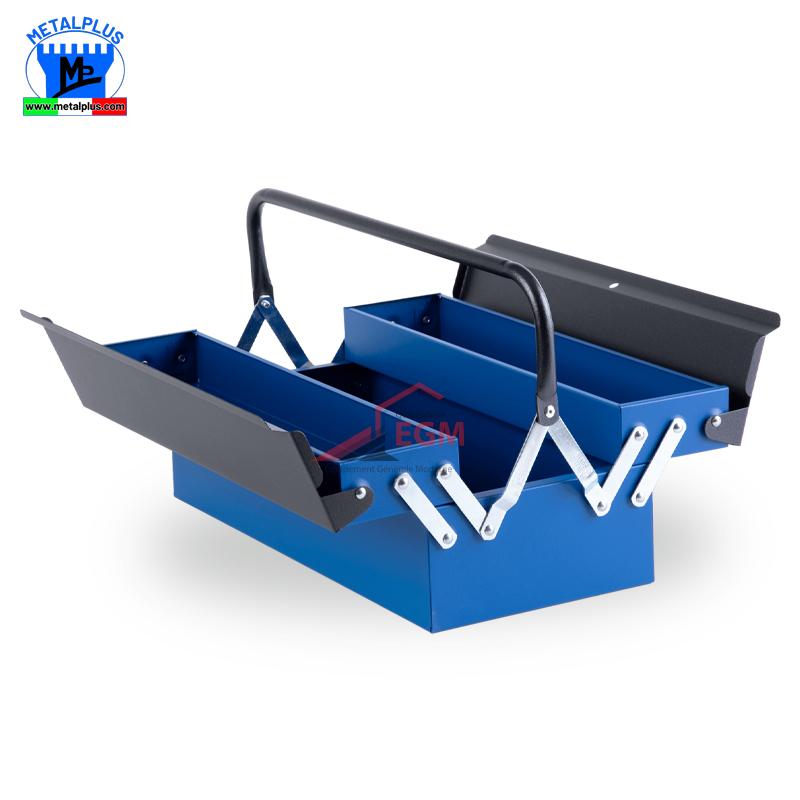 BOITE A OUTIL MÉTALLIQUE (450X210X150MM) METAPLUS ITALY