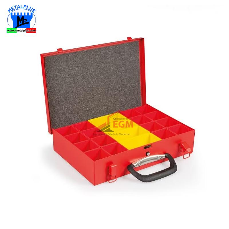 BOITE DE RANGEMENT MÉTALLIQUE 20 CASSES METAPLUS ITALY