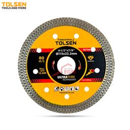DISQUE DIAM ULTRA FIN POUR BRIQUE/PLATRE/CARREAUX D115MM TOLSEN - Image 1